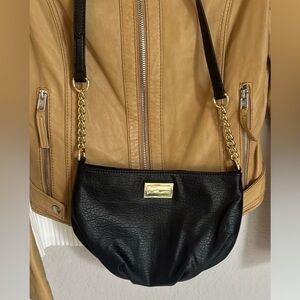 Black and Gold Crossbody Purse